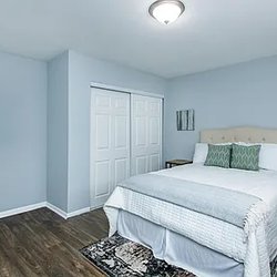 bedroom at Polaris at East Point apartments located in Atlanta, GA